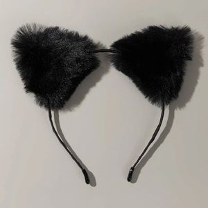 🐈 Adorable Super Soft Super Fuzzy Furry Kitty Cat Fox Ear Headband Headdress